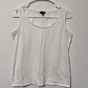 Talbots Petites White Sleeveless Top